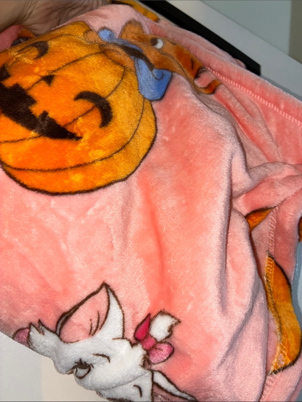 24HR DROP ⬇️ Aristocats pink plush Halloween throw blanket - Picture 4 of 5